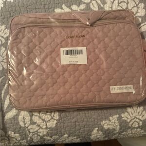 Quilted Pink travel toiletry bag